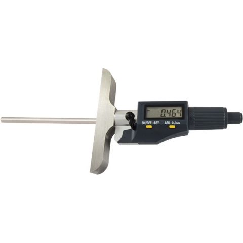 Digitalt dybdemikrometer 150 mm, Skankel 100 mm