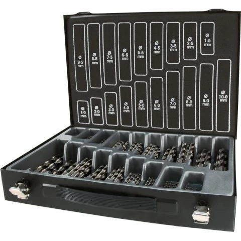Borveske 1-10 mm, HSS, Eco, 170 deler