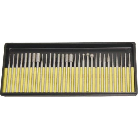Roterende filer Diamant, sett 30 deler