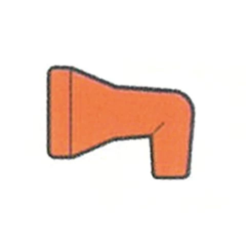 Munnstykke rundt 1/4