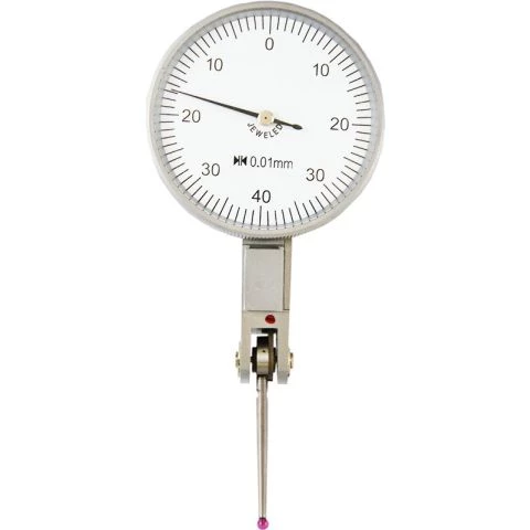 Vippeindikator urskive Ø 38 mm 0-0,8 x 0,01 mm