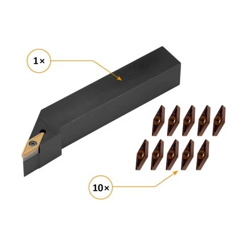 Dreiesett SVJCR og VBMT skjær